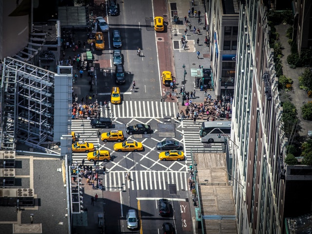 Taxibilar i stadstrafik